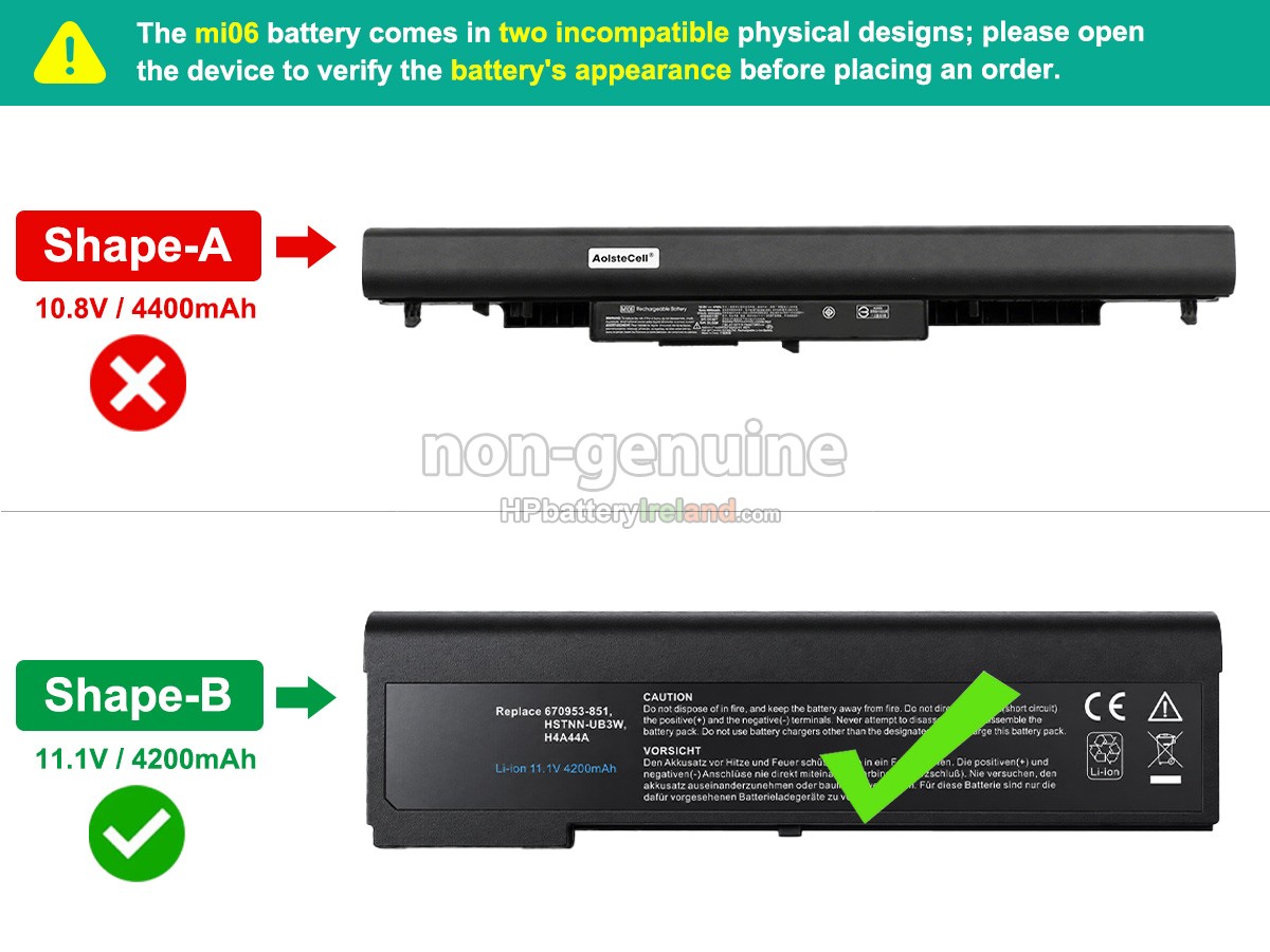 HP MI06 Battery Replacement Ireland
