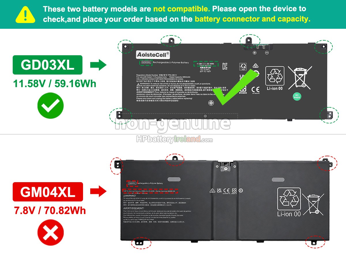 HP OmniBook X 14-KA0048TU Battery Replacement Ireland
