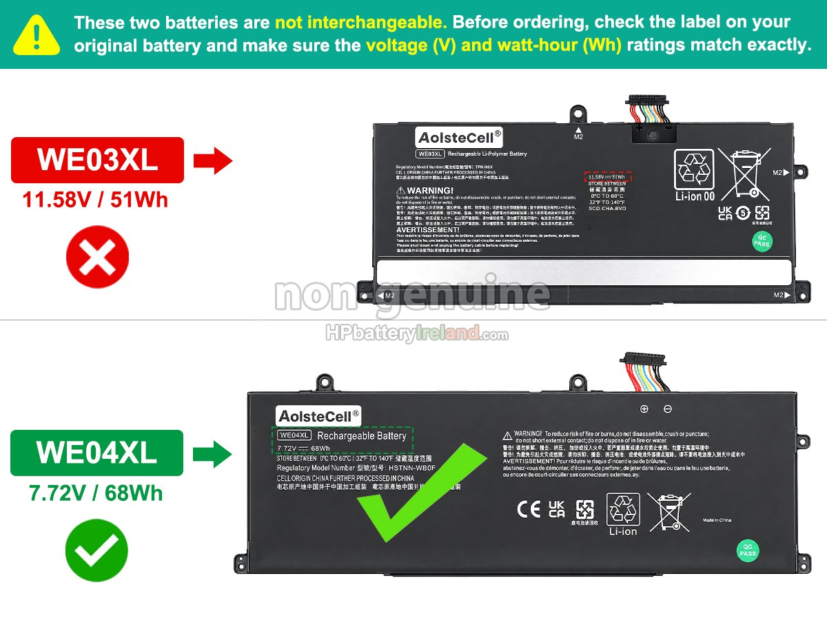 HP Pavilion Plus 14-EW0157TU Battery Replacement Ireland